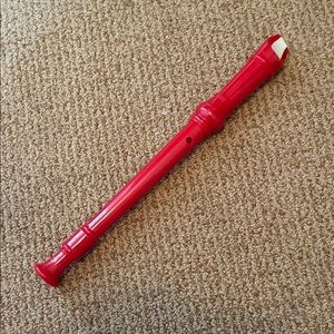 Red Recorder Flute